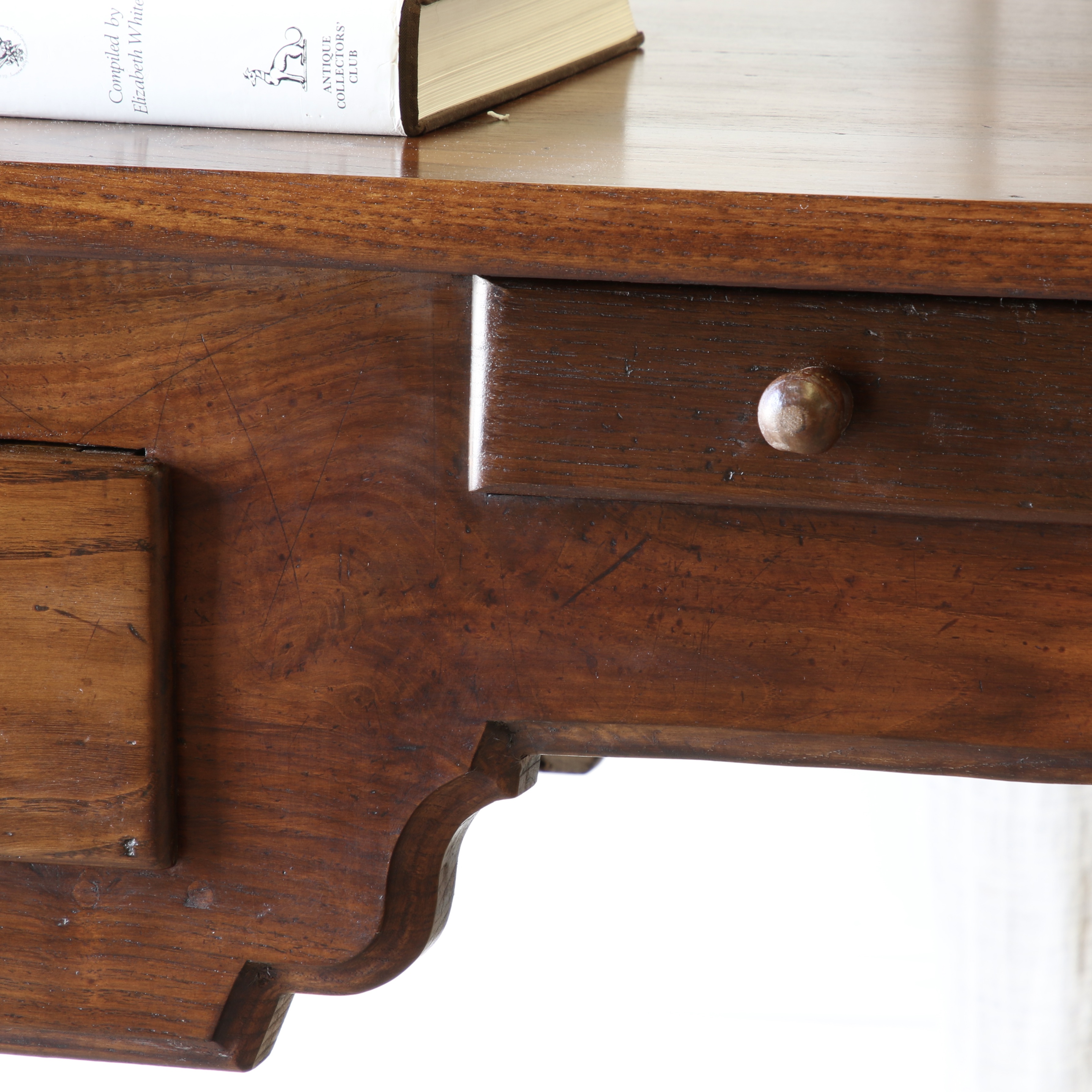 French Provincial Three Drawer Side Table